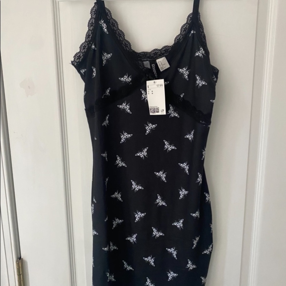 divided black dress